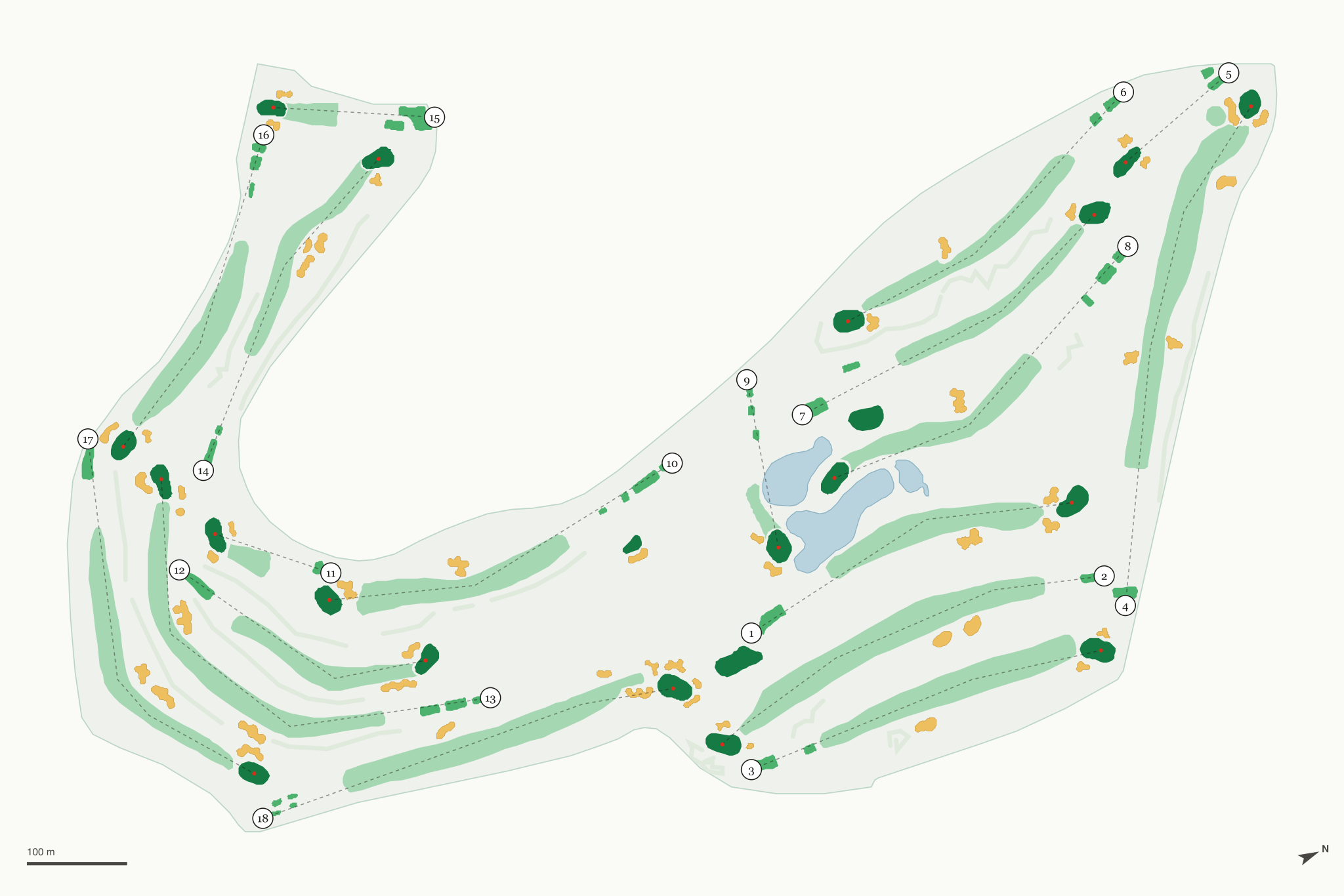 Map of Coronado Municipal Golf Course