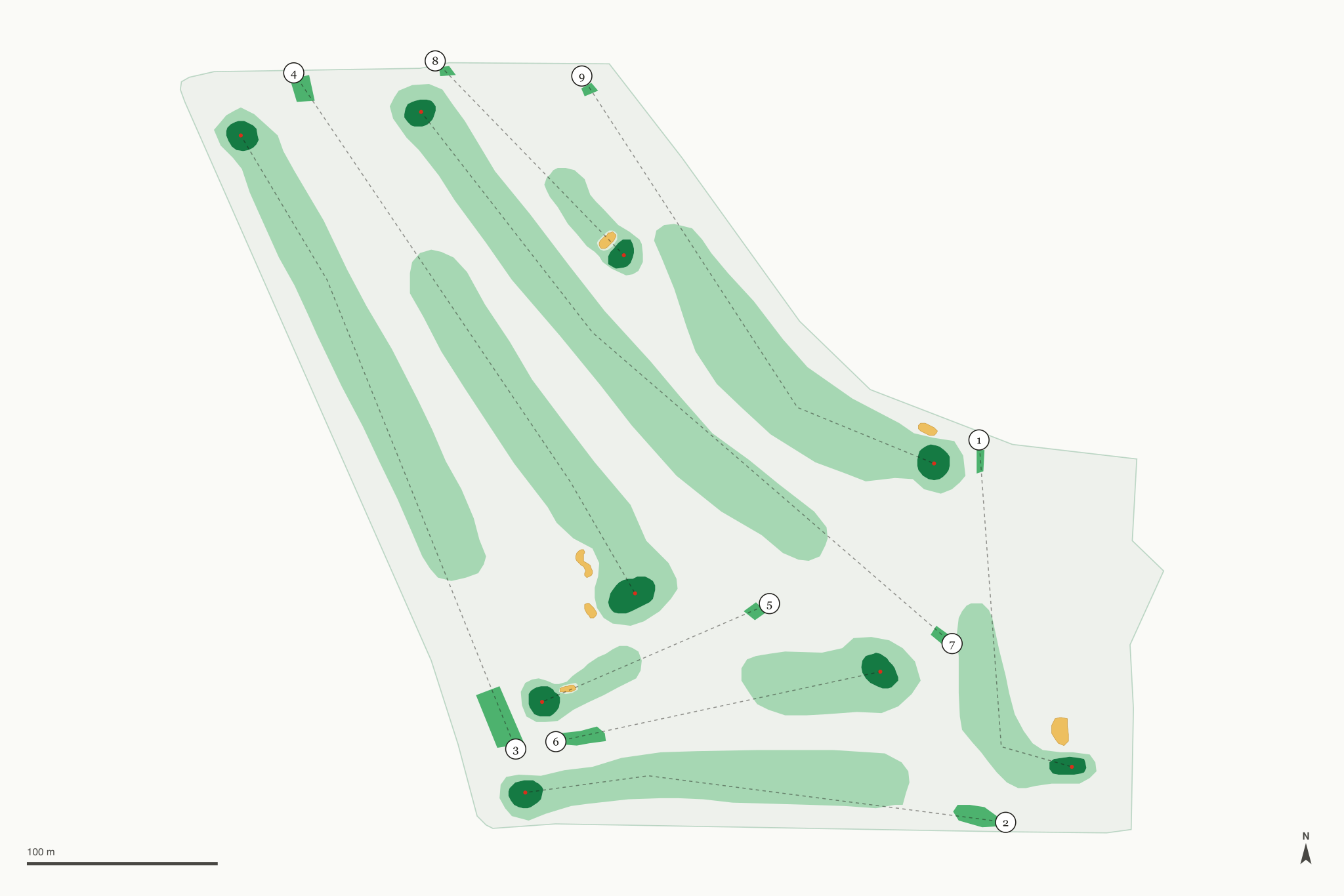 Map of Birchwood Golf Course