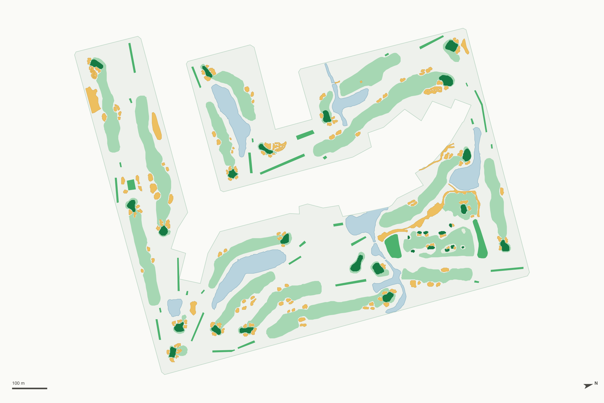 Map of Pine Tree Golf Club