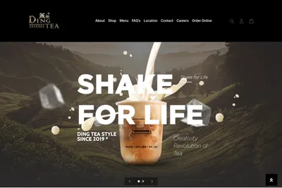Ding Tea West Covina website homepage