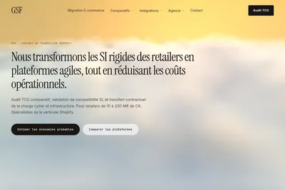 Screenshot of the Growth Scale Factory homepage