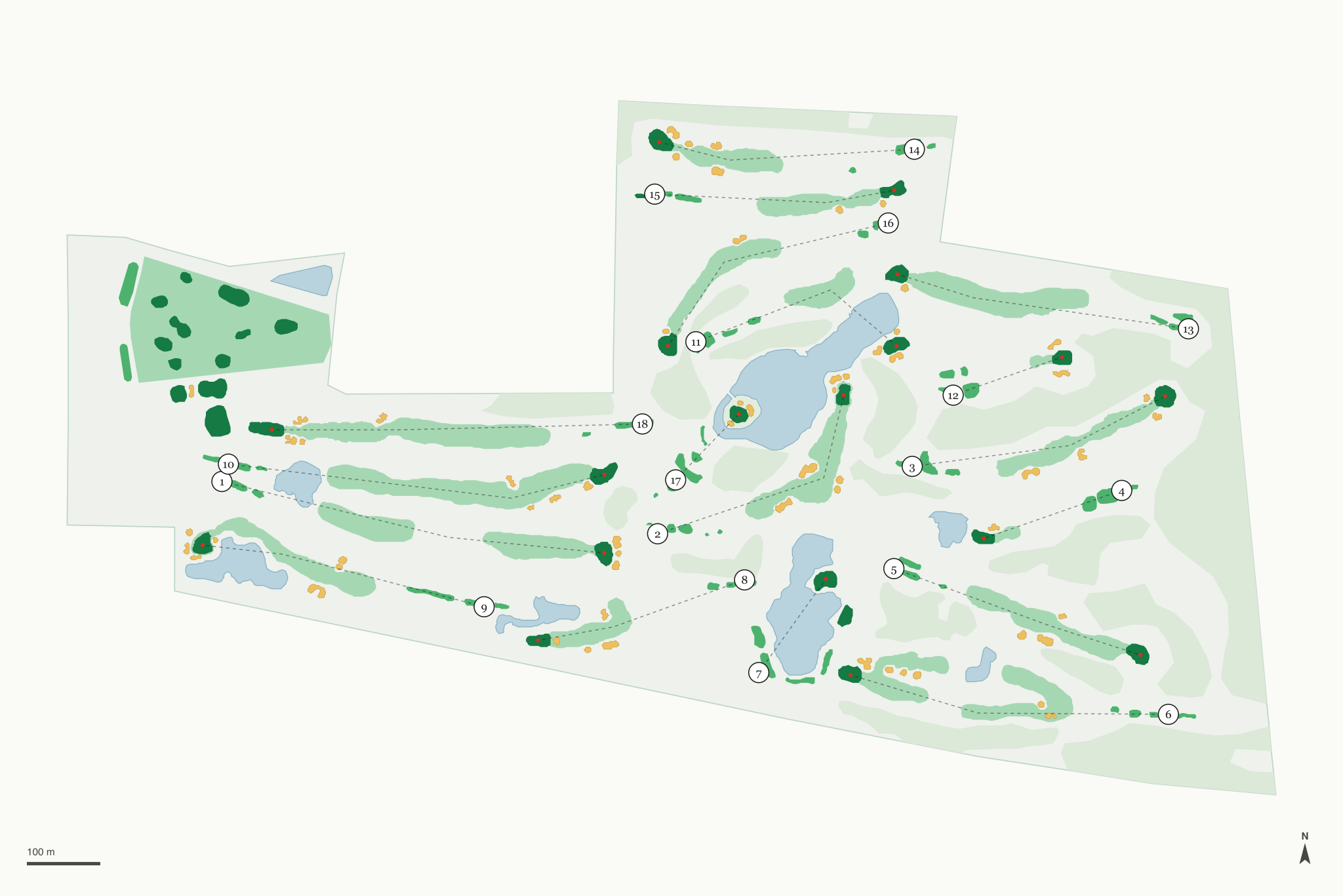 Map of Boulder Creek Golf Club & Event Center