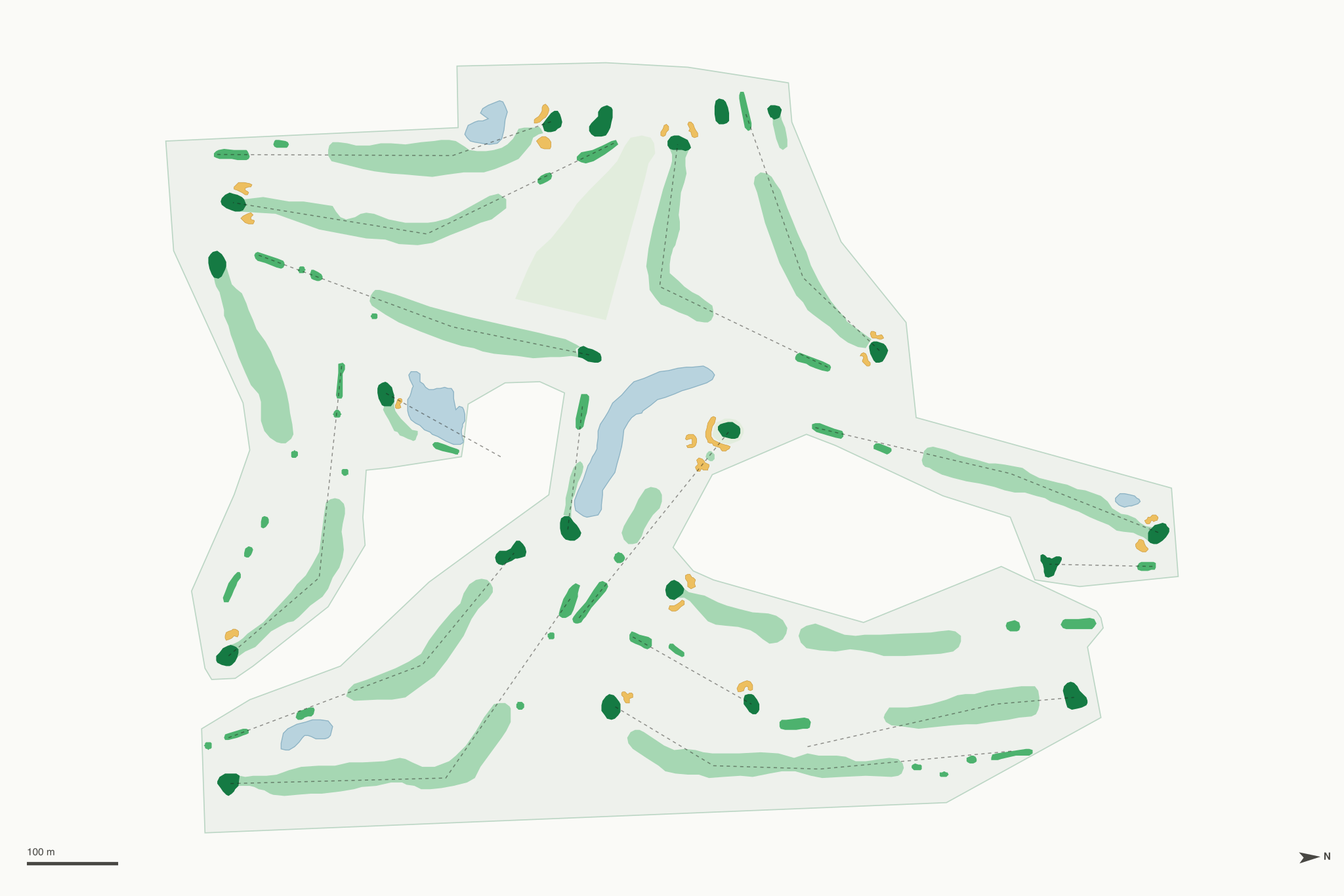 Map of Emerald Hills Golf Club