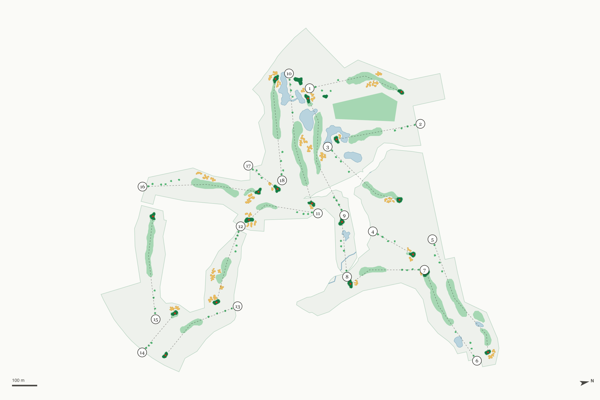 Map of Woodcreek Golf Club
