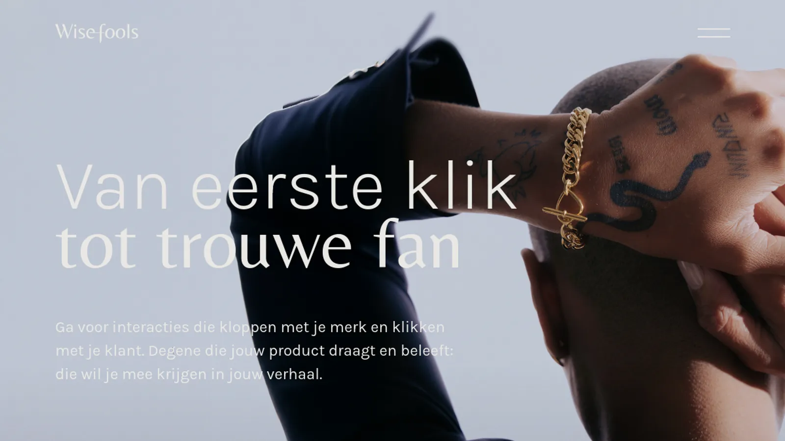 Screenshot of the Wisefools homepage