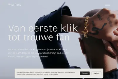 Screenshot of the Wisefools homepage