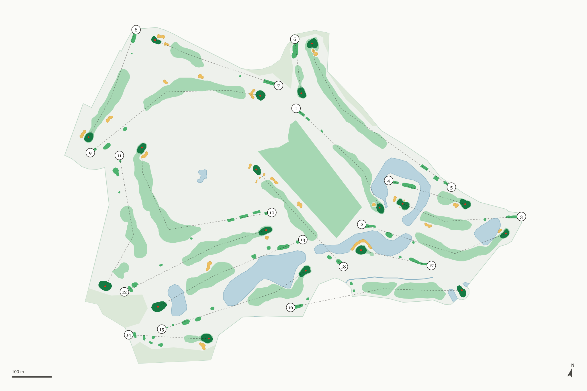 Map of Eagle Crest Golf Club