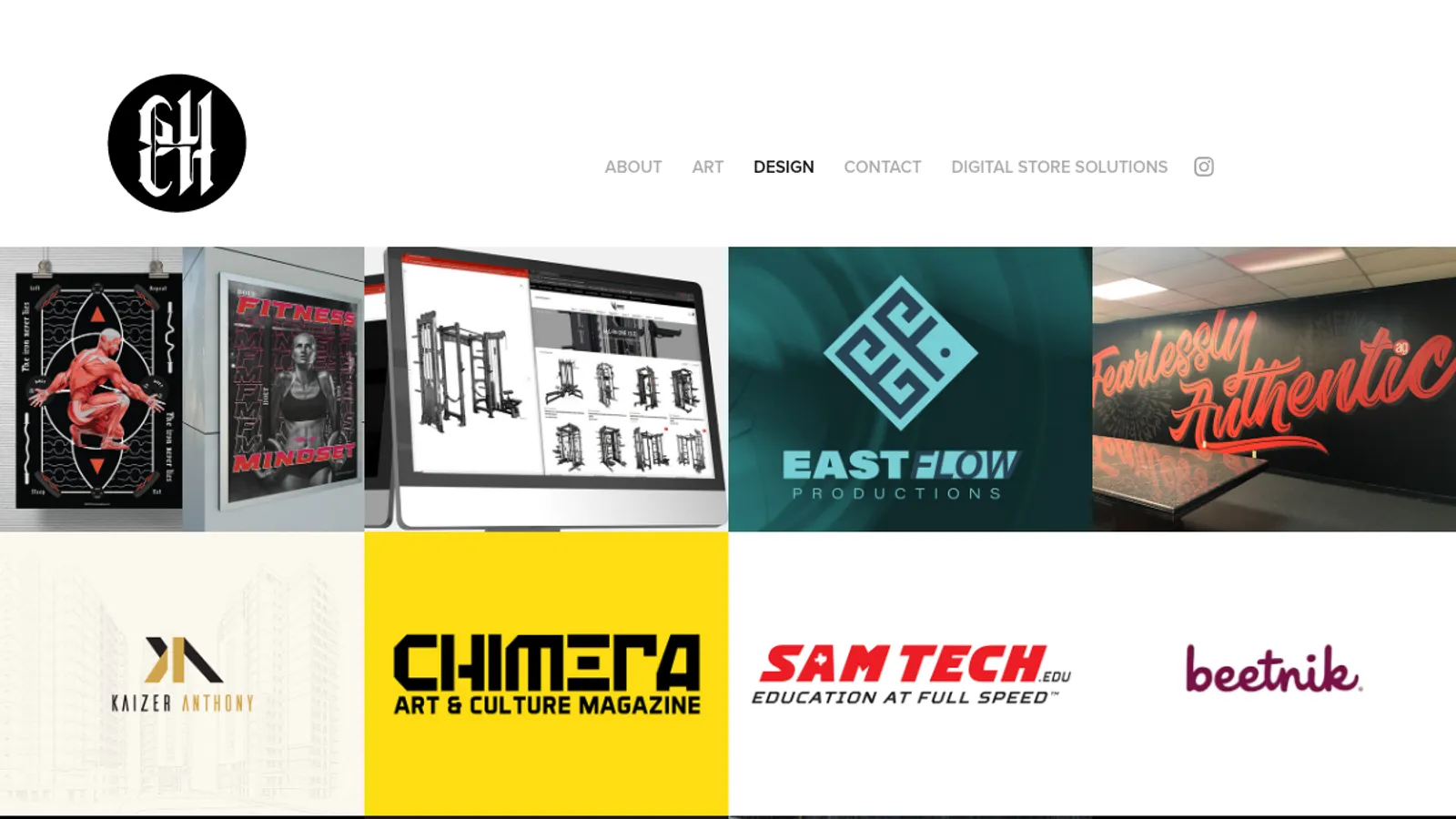 Screenshot of the Edu Herrera homepage