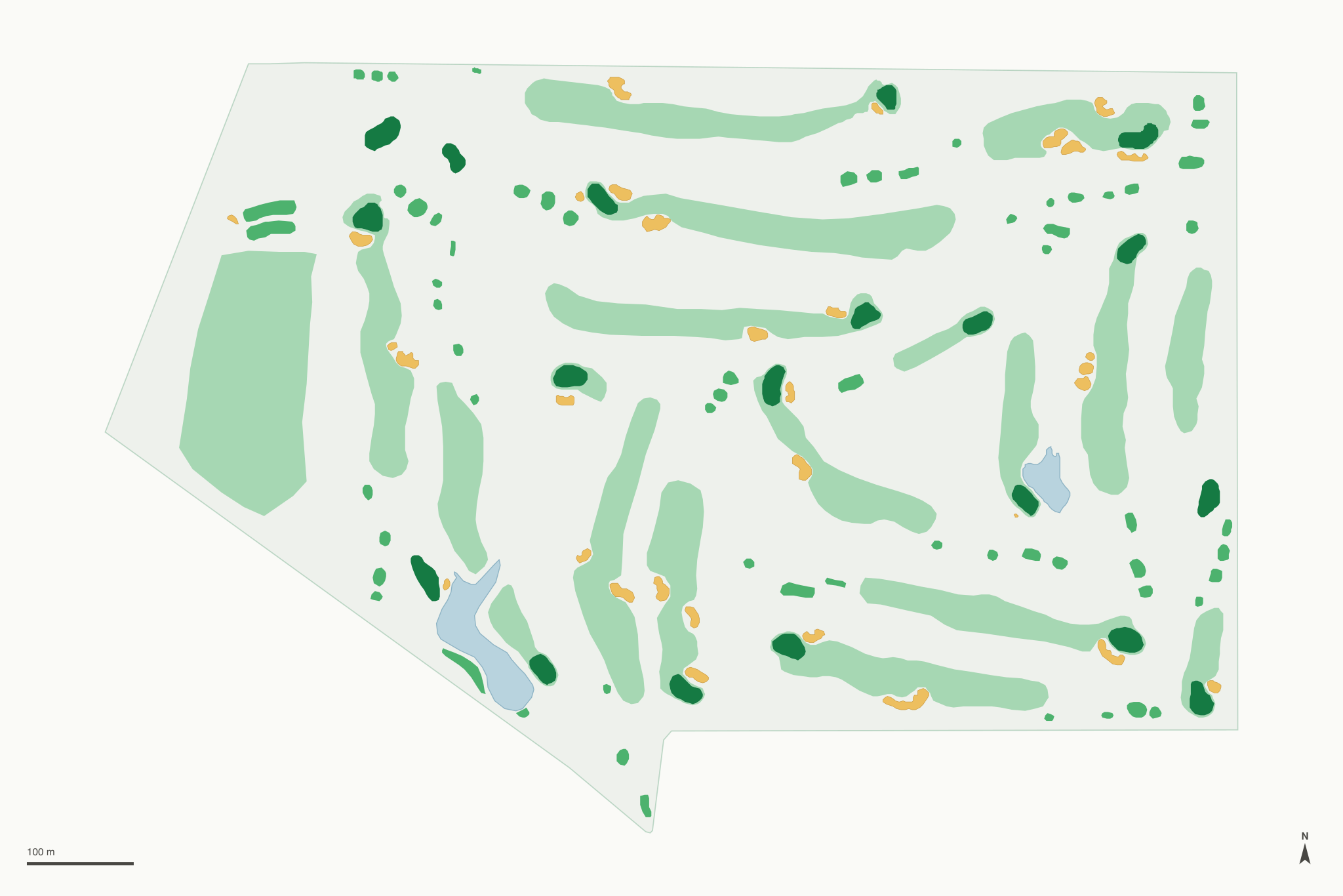Map of Crystal Highlands Golf Course