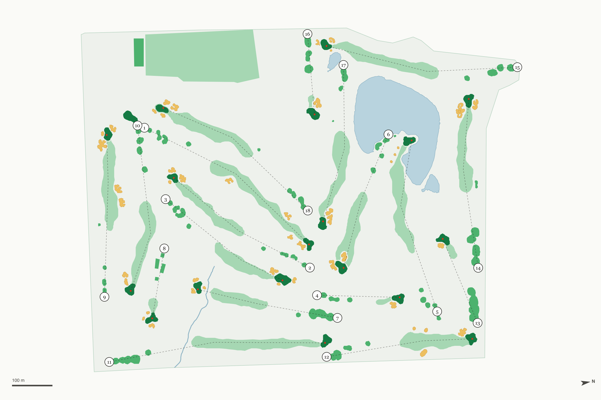 Map of Crown Pointe Golf Club