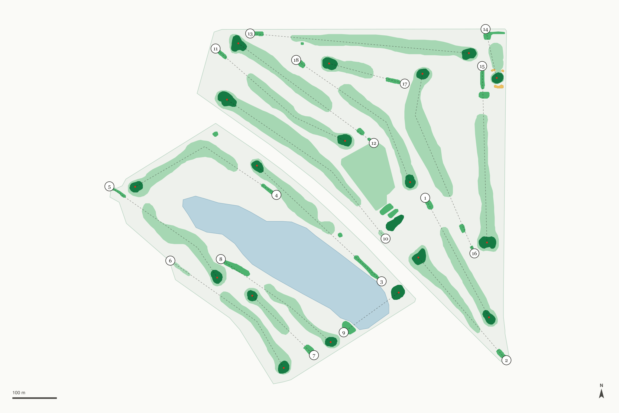 Map of Airport Golf Club