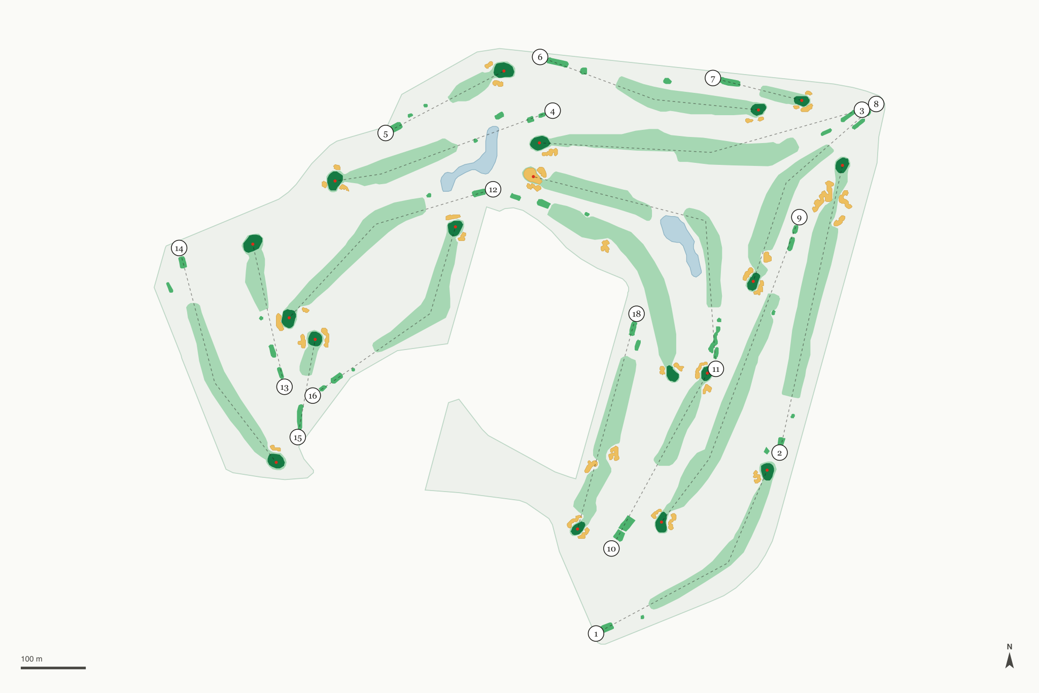 Map of The Golf Club at Moffett Field