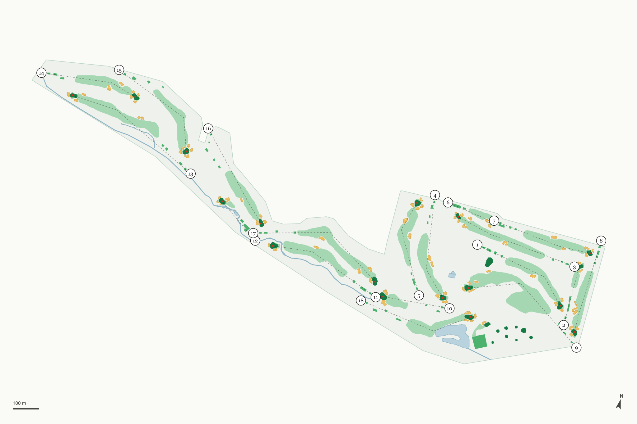 Map of The Country Club