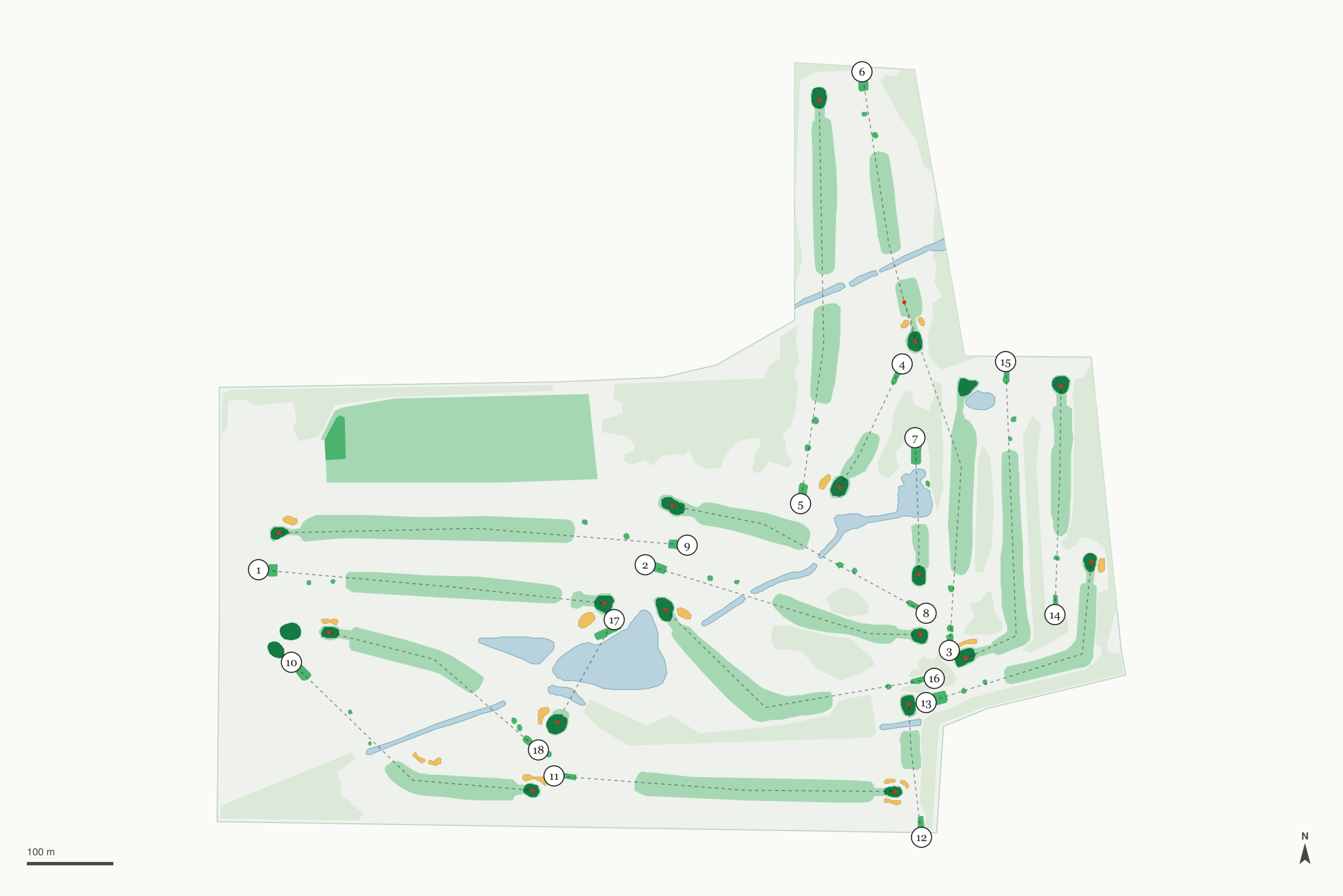Map of Creekwood Golf Club