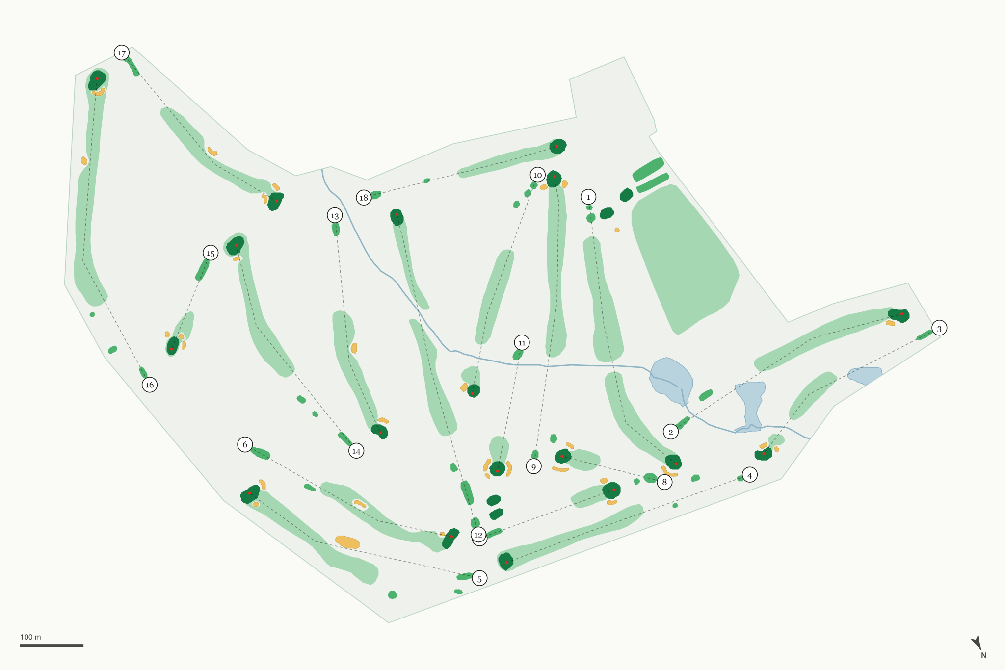 Map of Mesaba Country Club