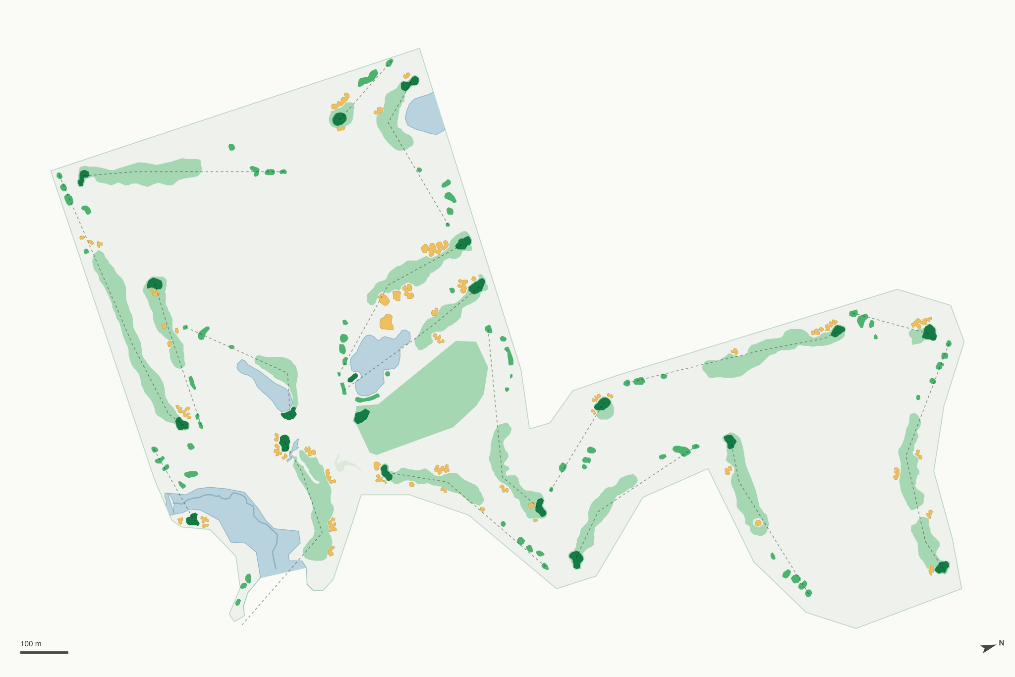 Map of Island Hills Golf Club