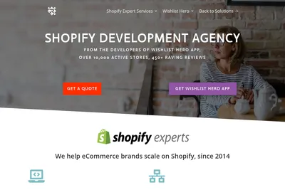 Screenshot of the Revamp homepage