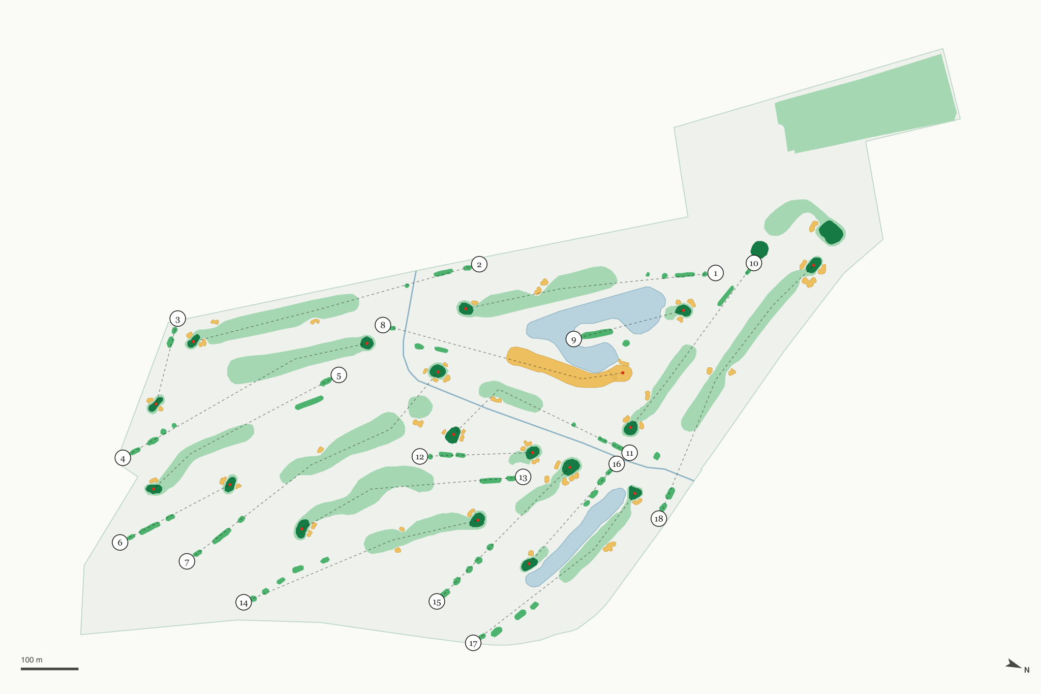 Map of Silverbell Golf Course
