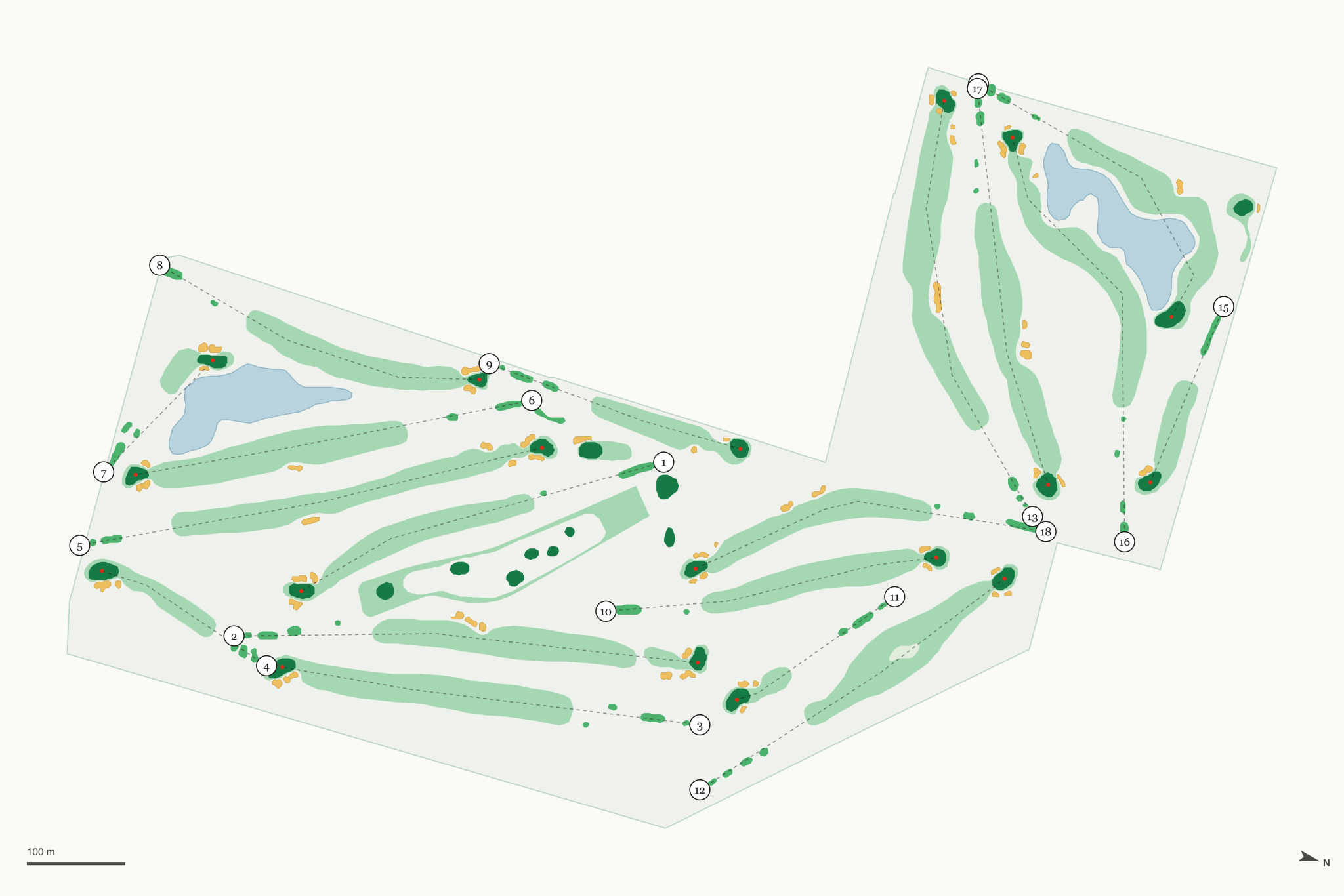 Map of Turlock Golf & Country Club