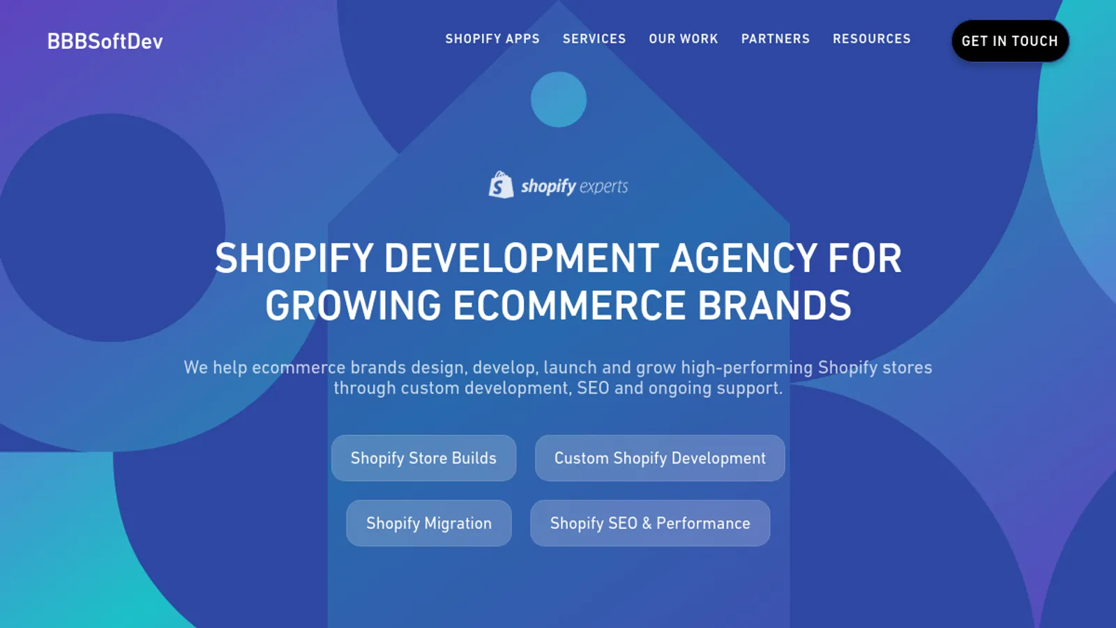 Screenshot of the BBBSoftDev homepage