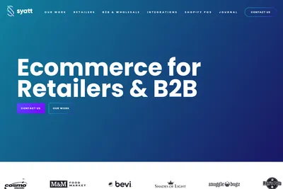 Screenshot of the SYATT homepage