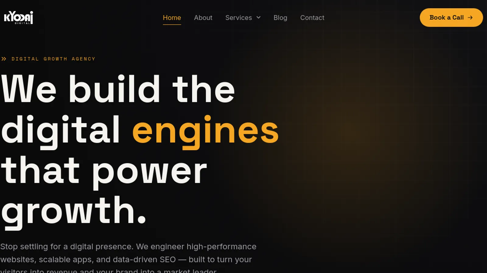 Screenshot of the Kyodai Digital homepage