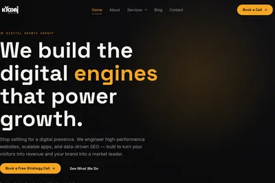 Screenshot of the Kyodai Digital homepage