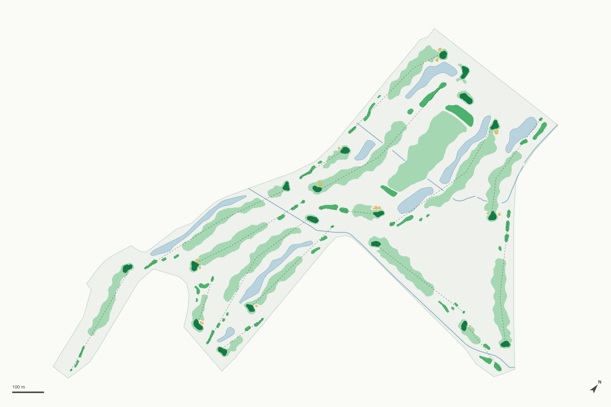 Map of Sage Lakes Golf Course