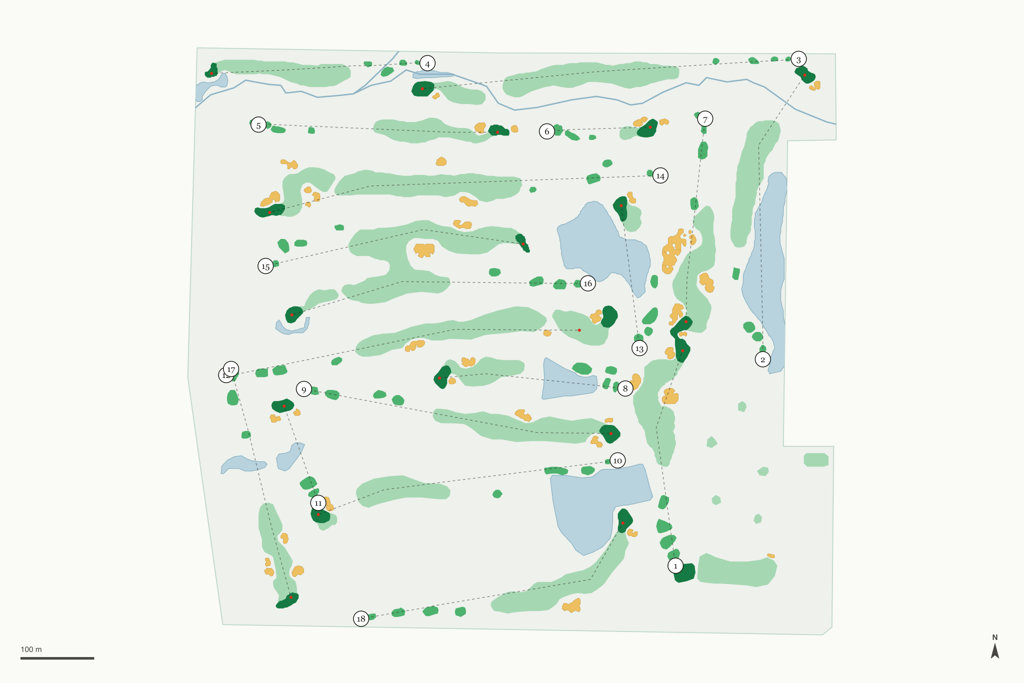 Map of Coyote Creek Golf Club