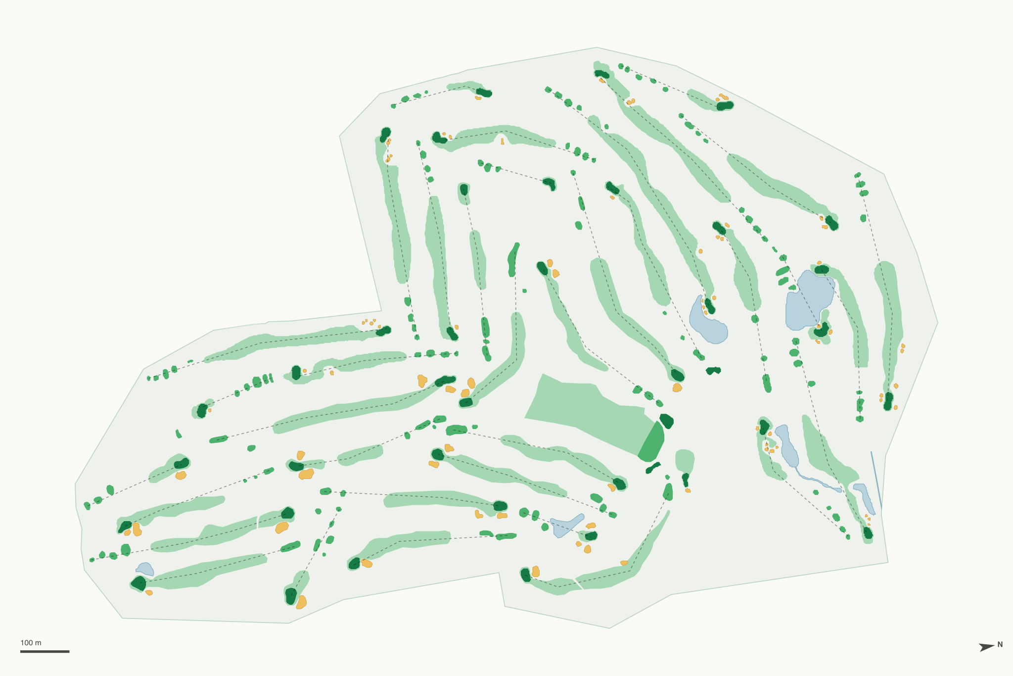Map of Gold Mountain Golf Club