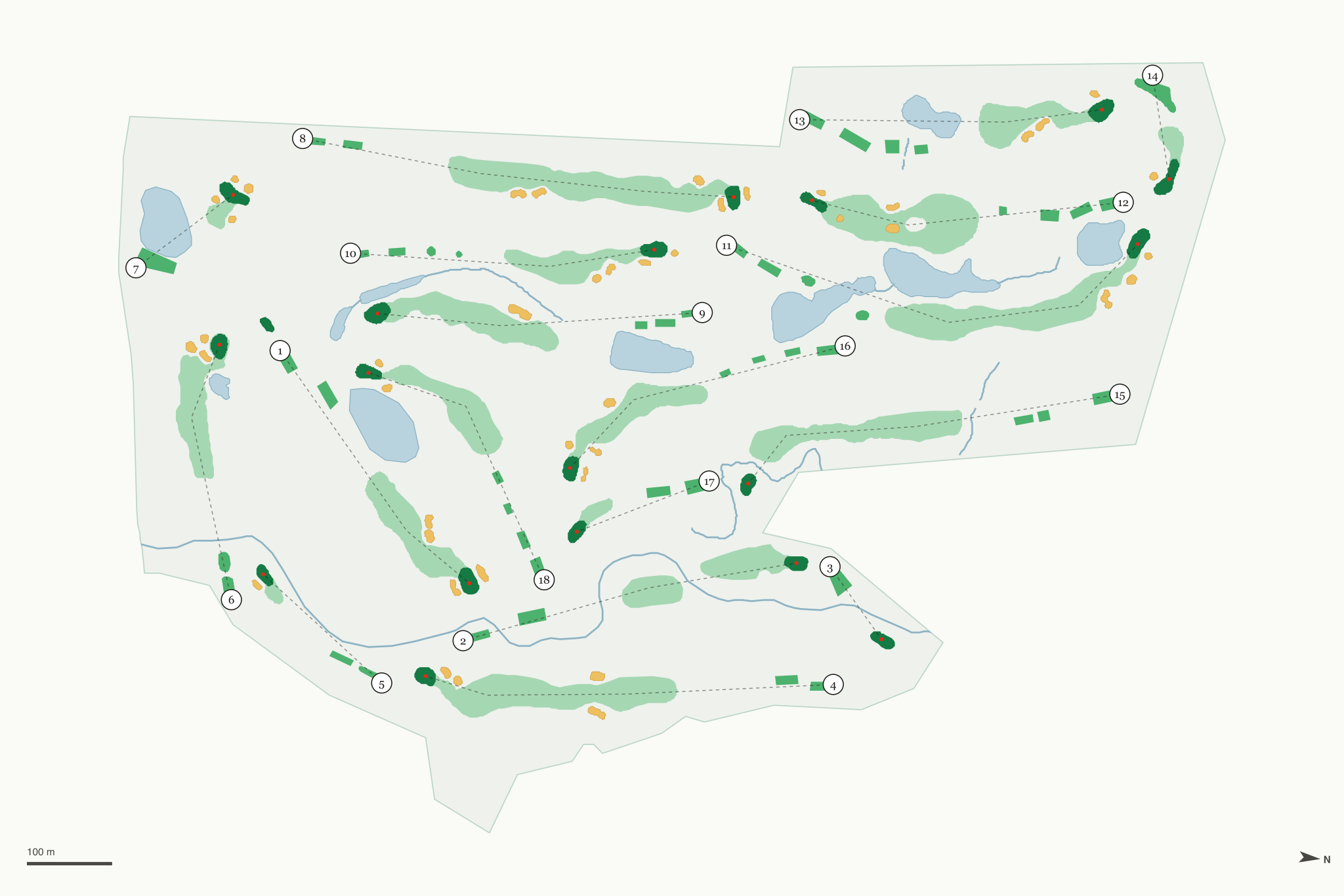 Map of Majestic Springs Golf Club