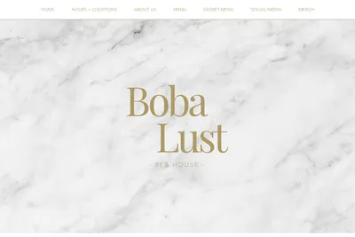 BobaLust Alderwood website homepage