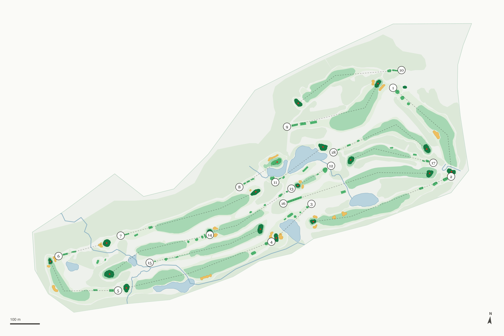 Map of Elkhorn Valley Golf Course