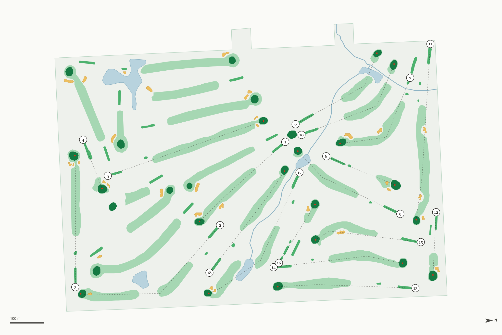 Map of Kellogg Golf Course