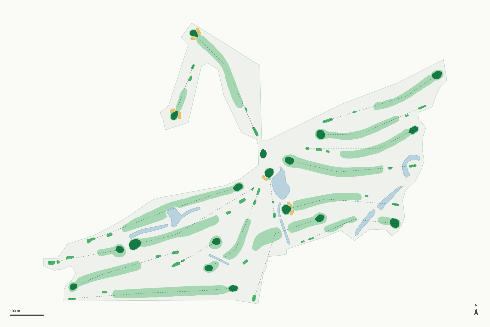 Map of River Oaks Golf Course