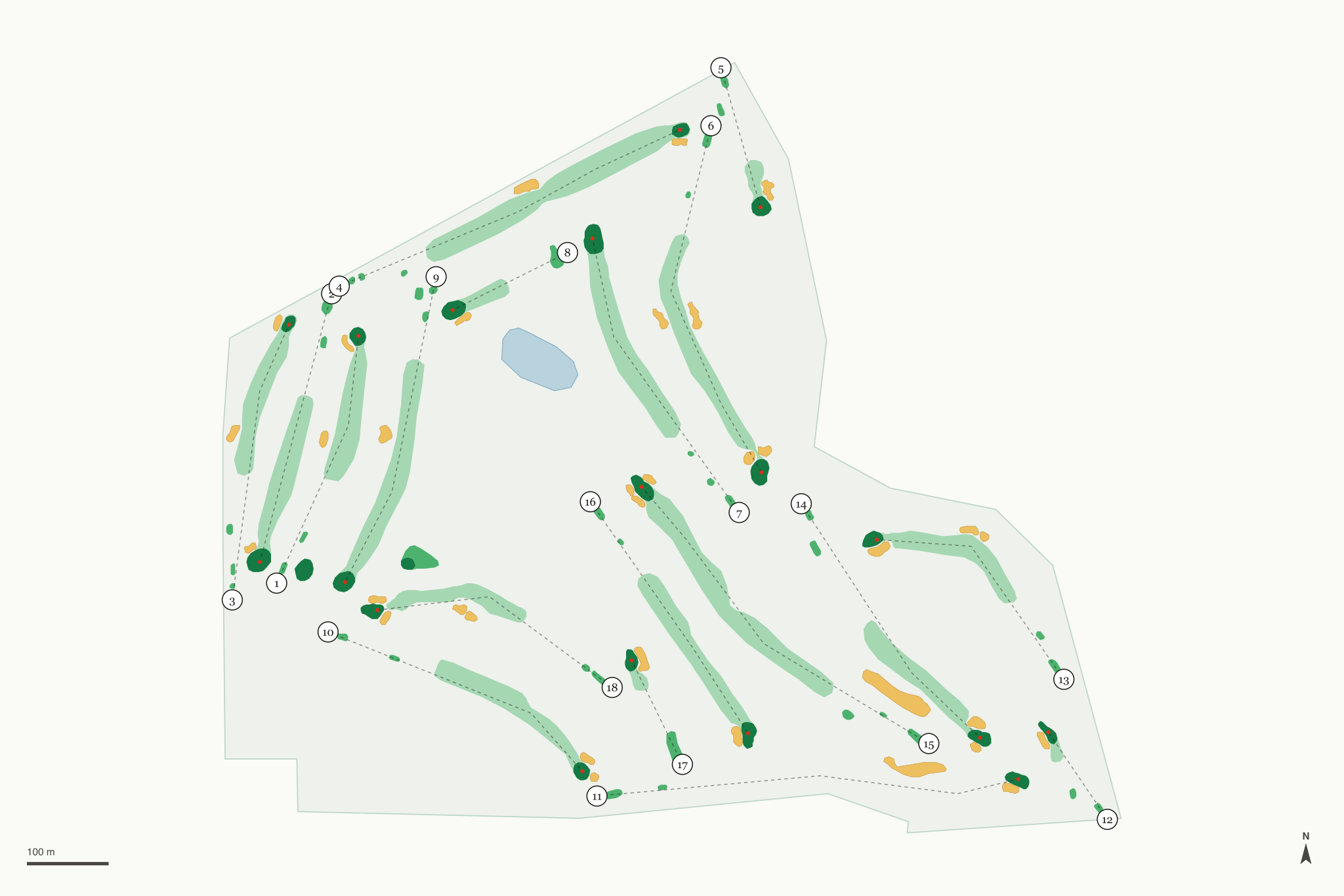 Map of West Branch Country Club