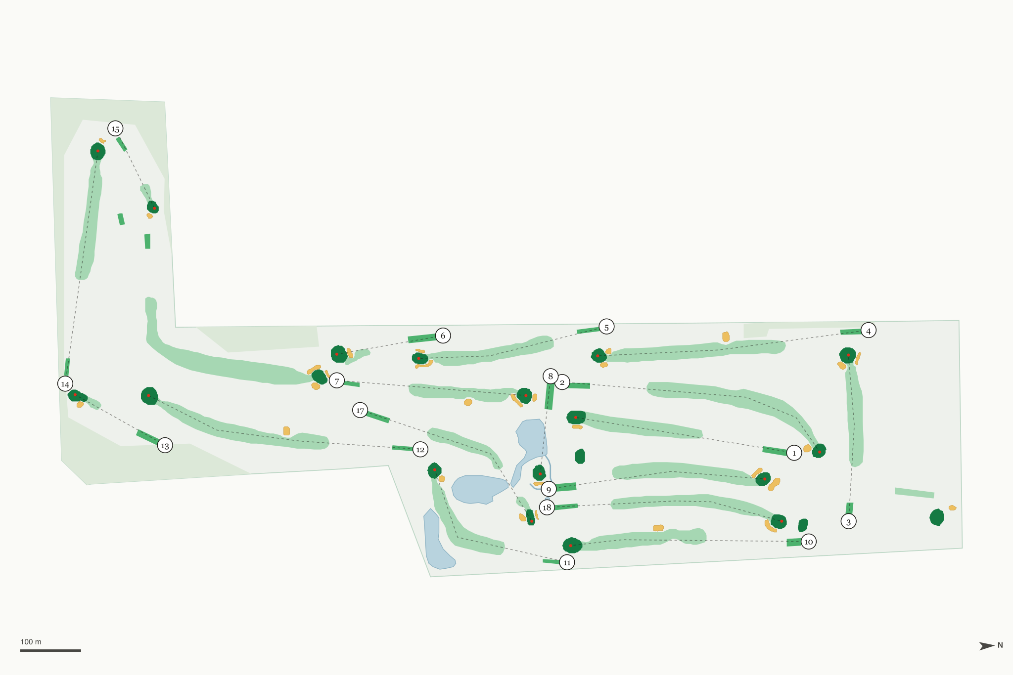 Map of Bristol Oaks Golf Club