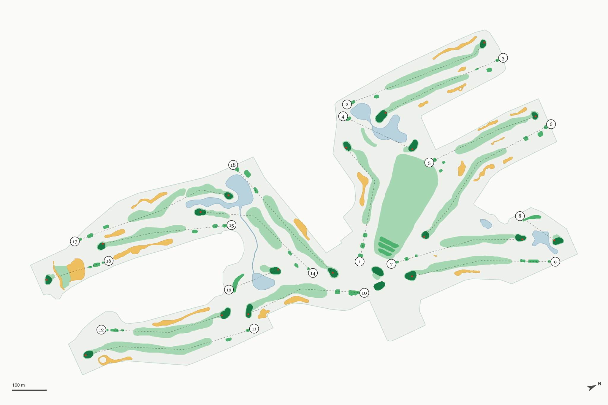 Map of Deer Park Golf Club