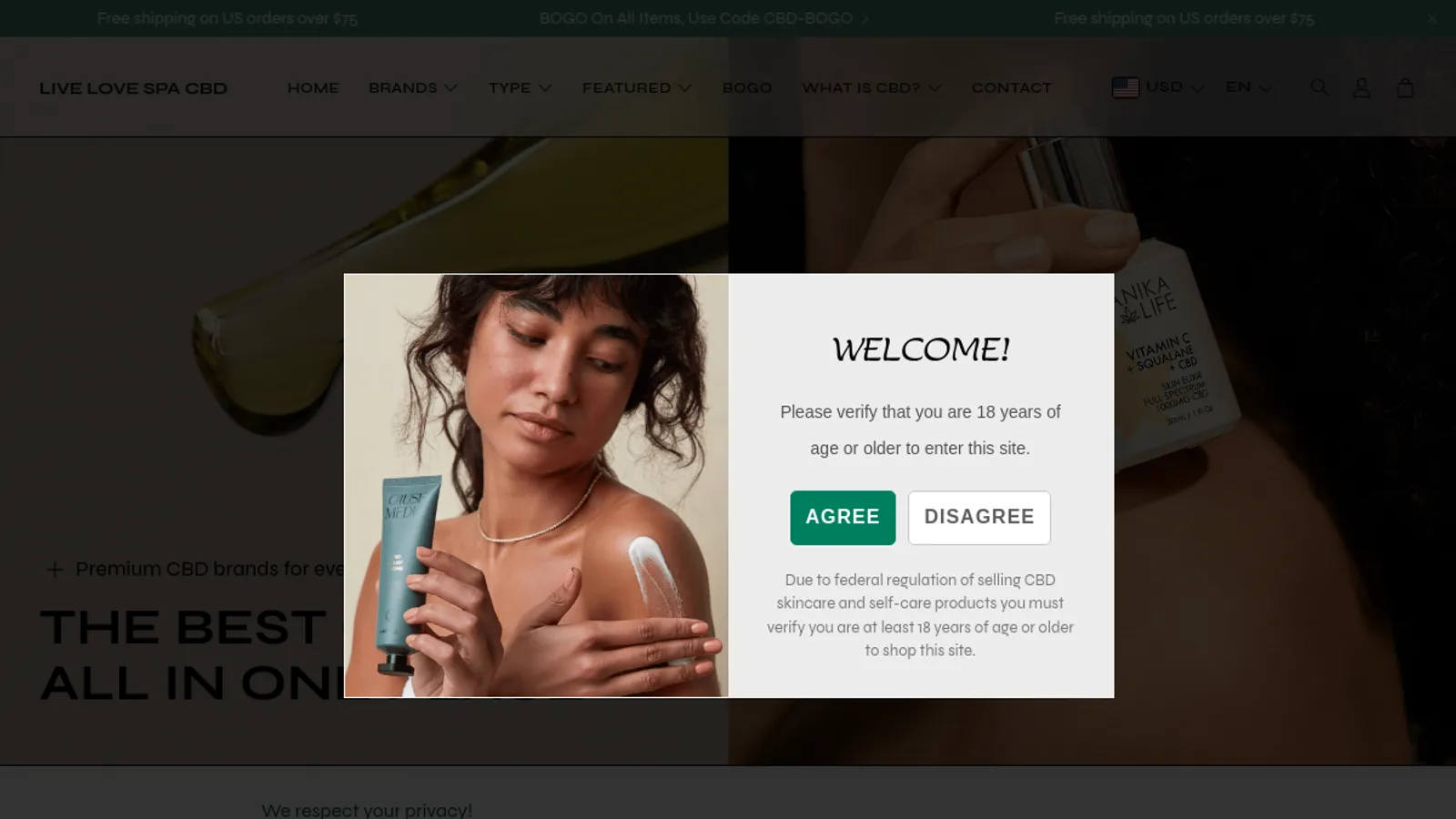 Screenshot of the Jackson S. homepage