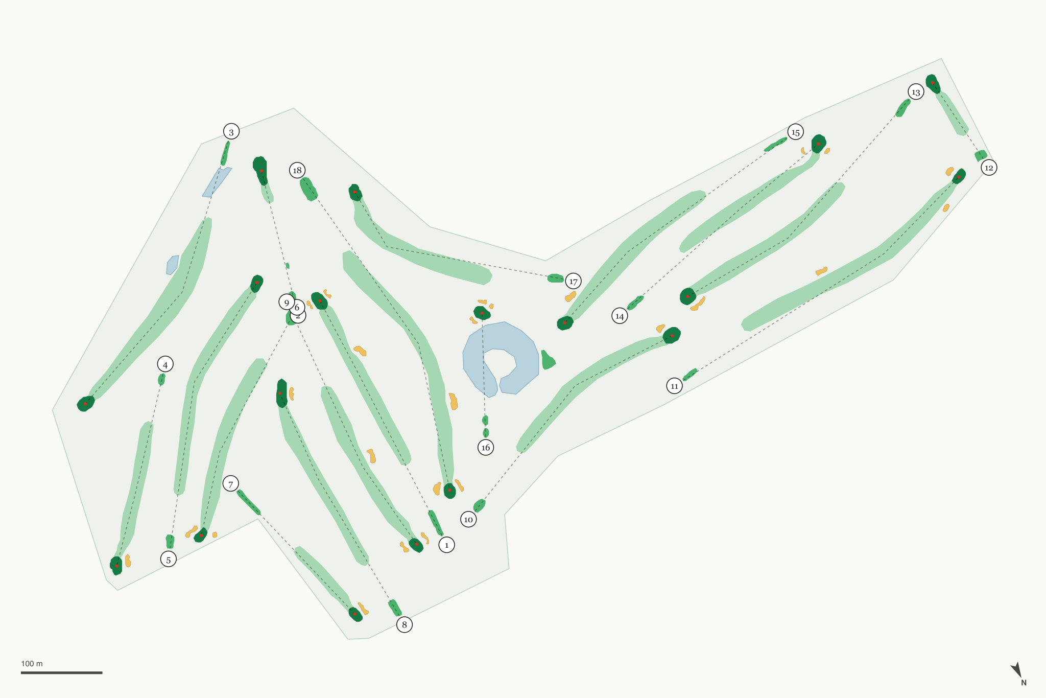 Map of Cadillac Country Club