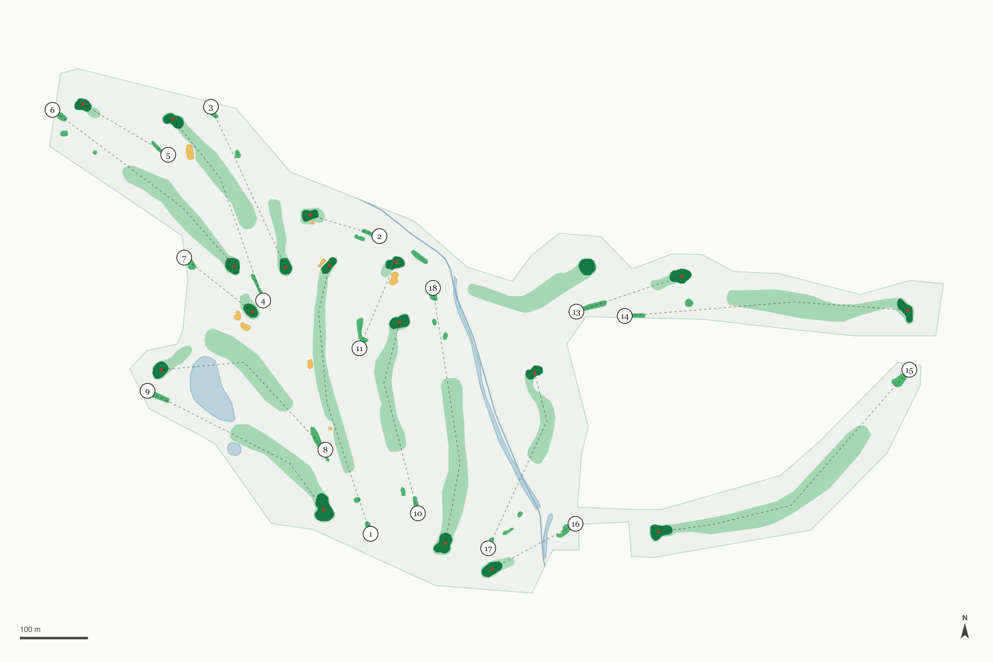 Map of Quailwood Greens Golf Course