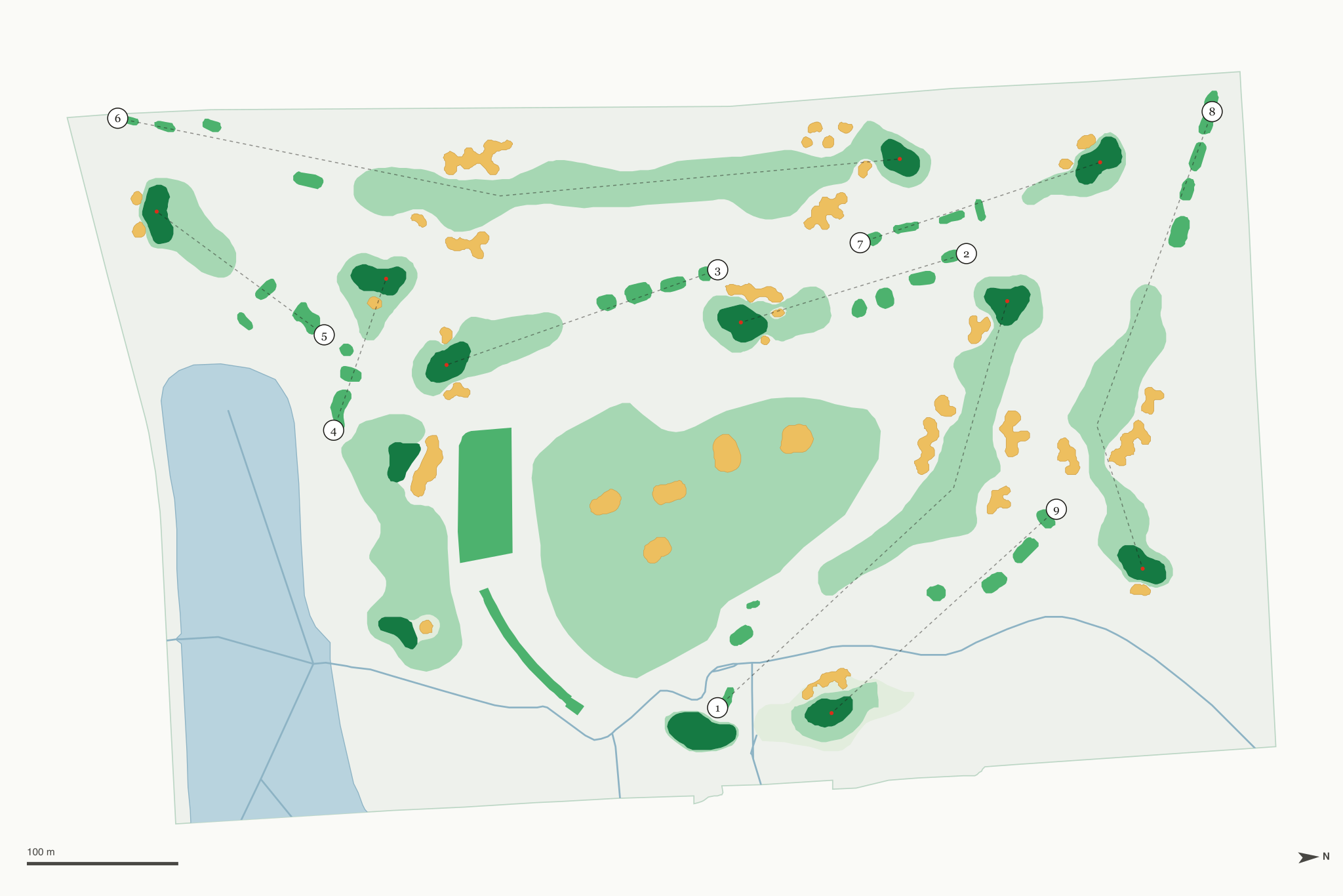 Map of Family Sports Golf Course