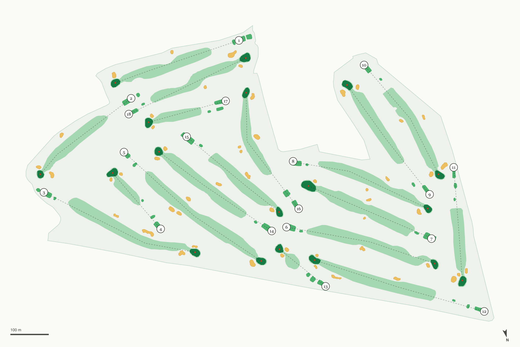 Map of Balboa Golf Course