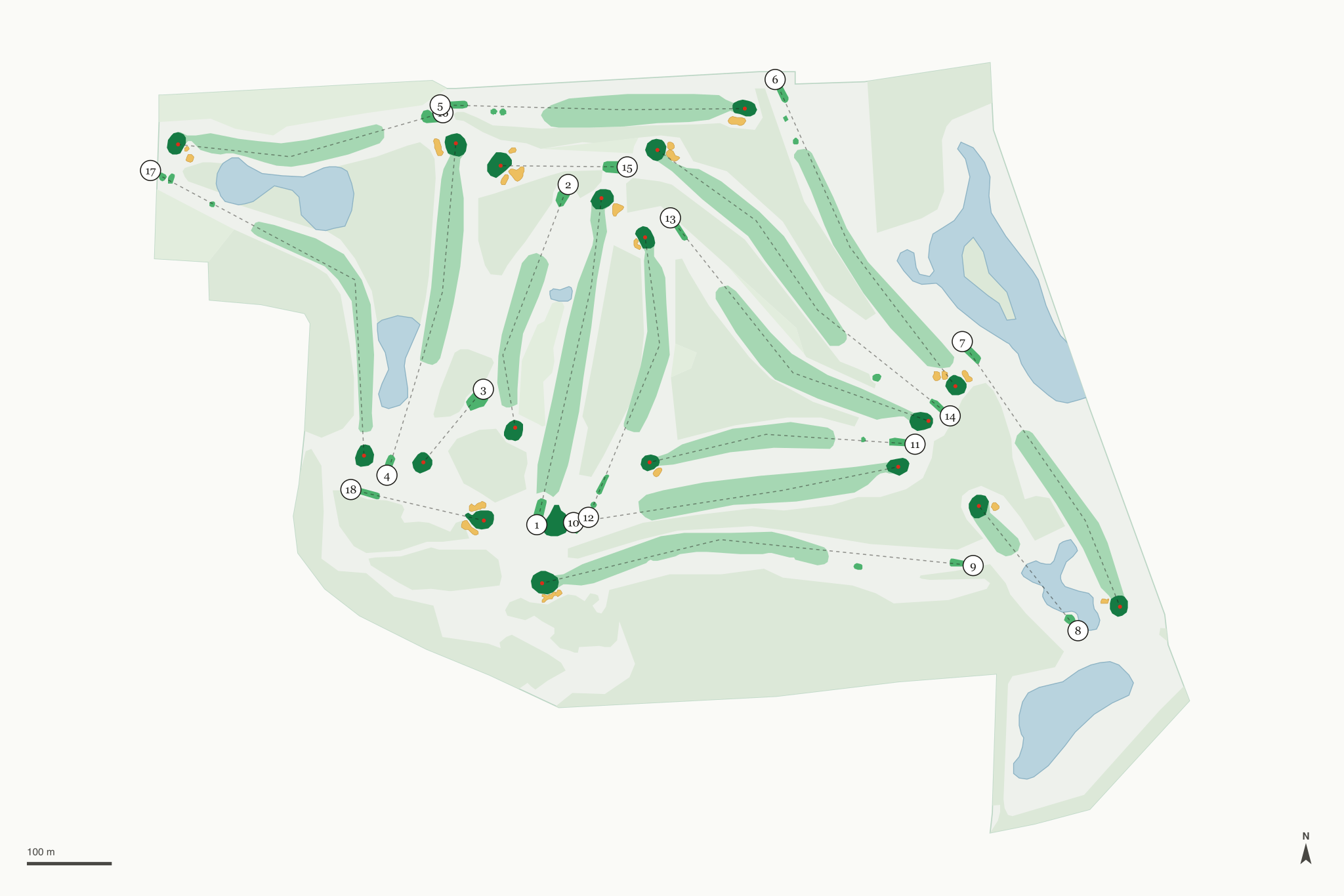 Map of Beechwood Golf Course