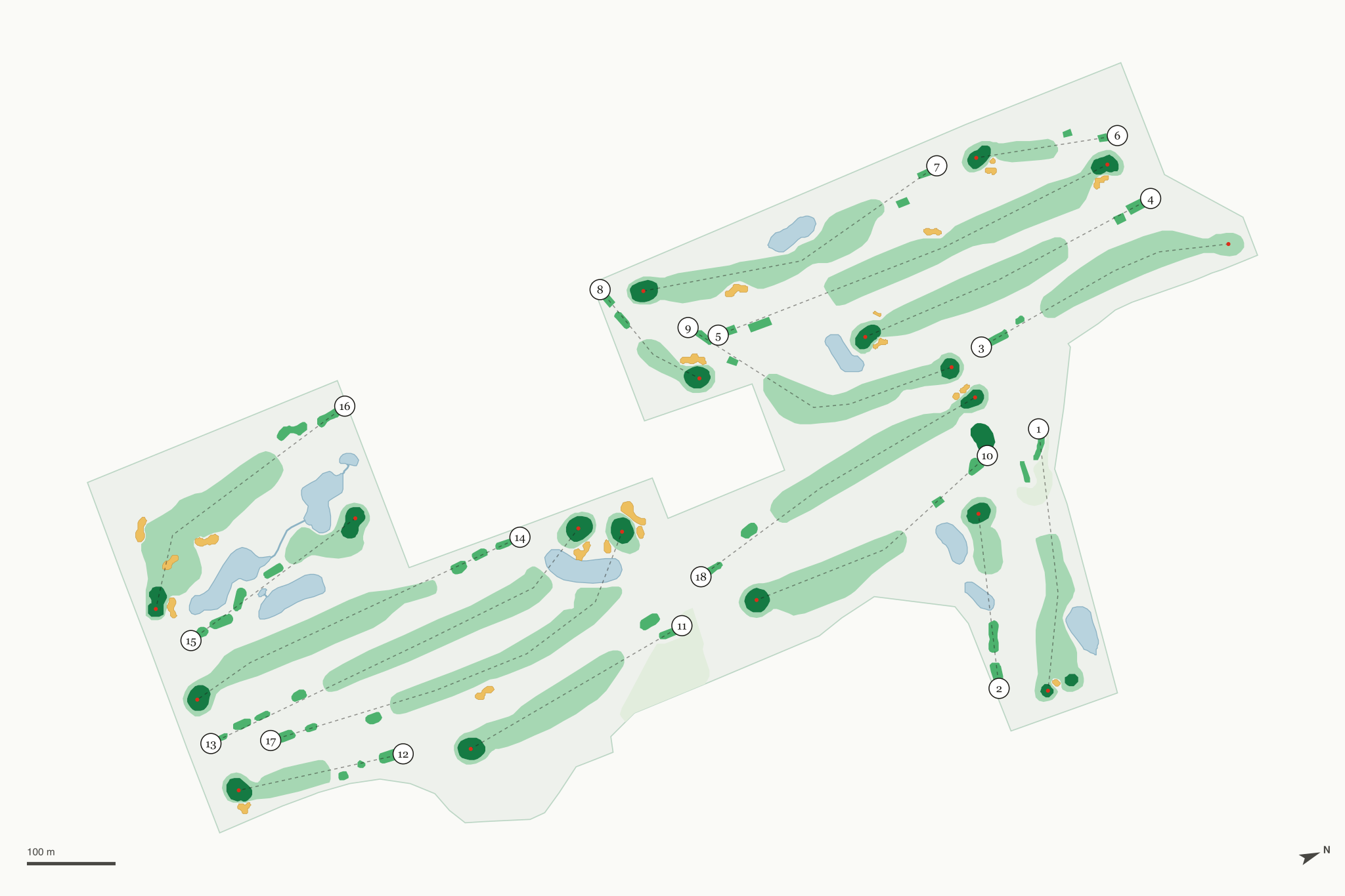 Map of Waverly Municipal Golf Course
