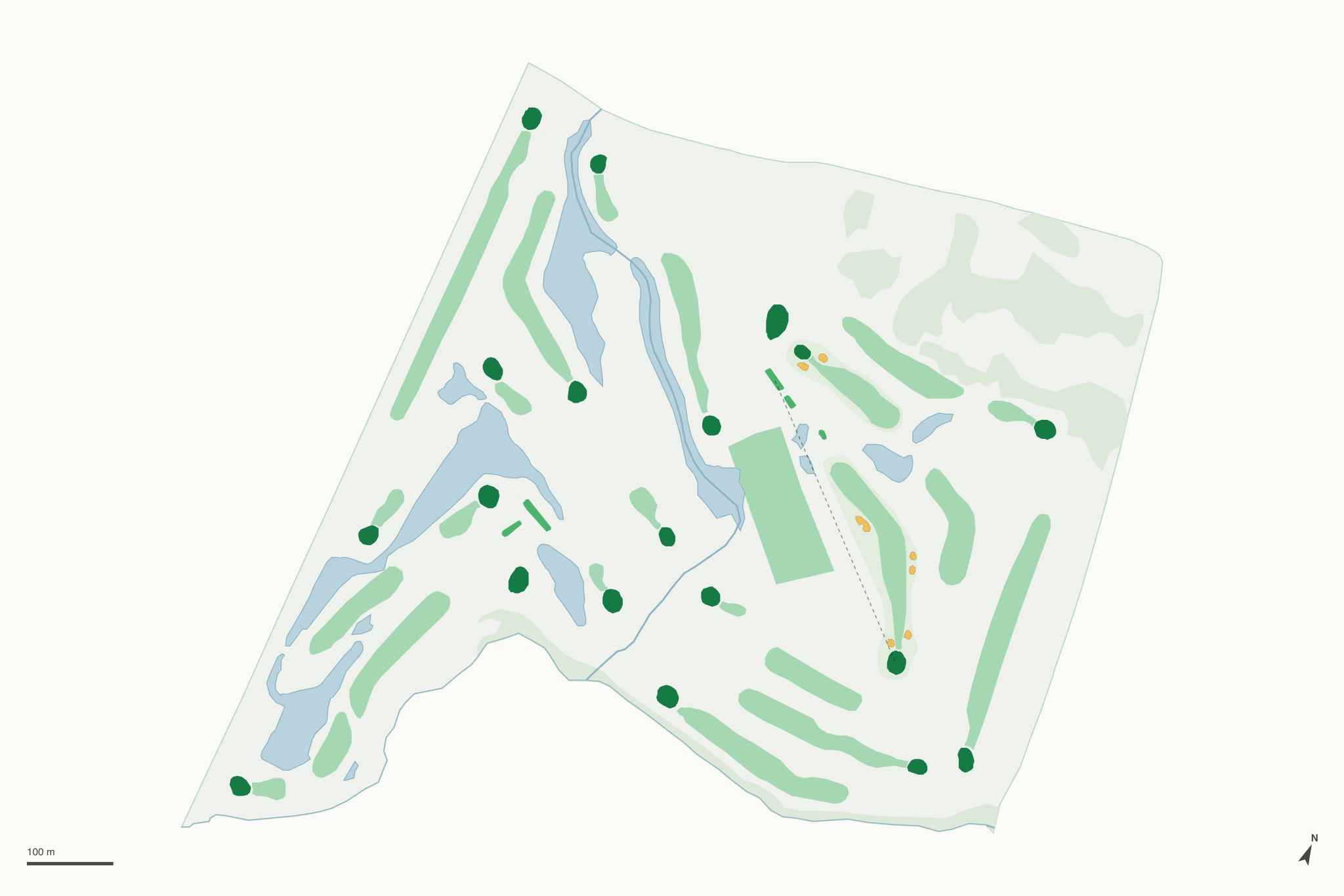Map of Napa Golf Course