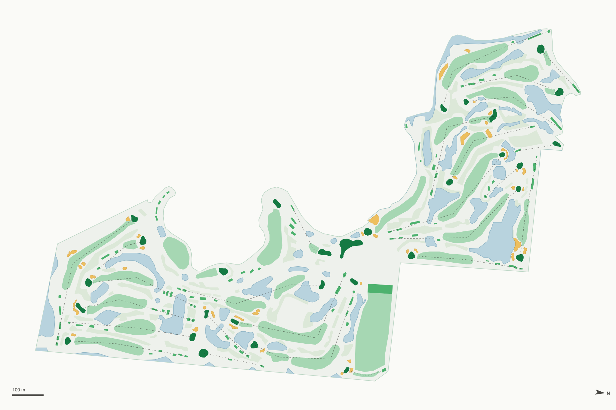 Map of Okeeheelee Golf Course