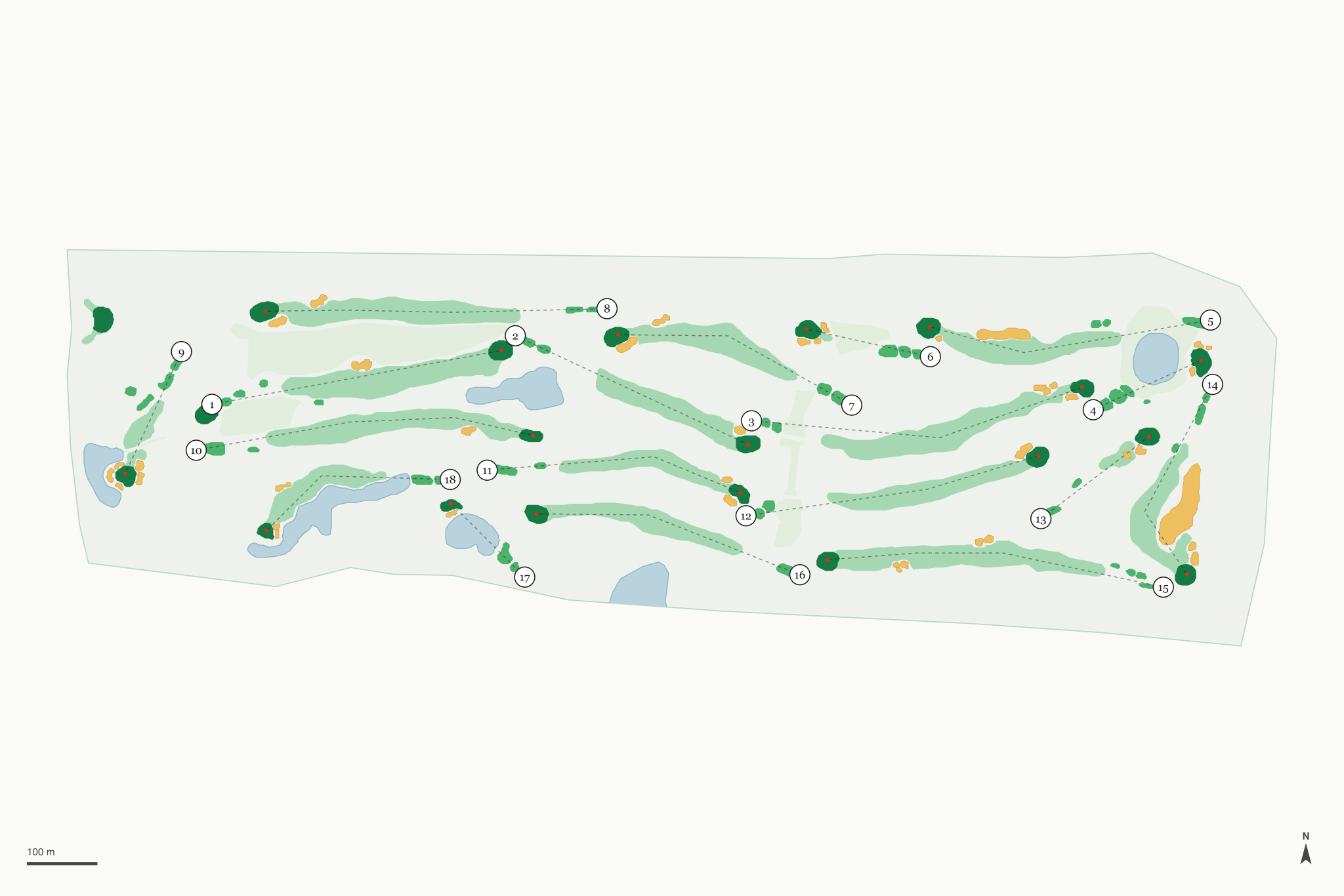 Map of Manistee National Golf & Resort