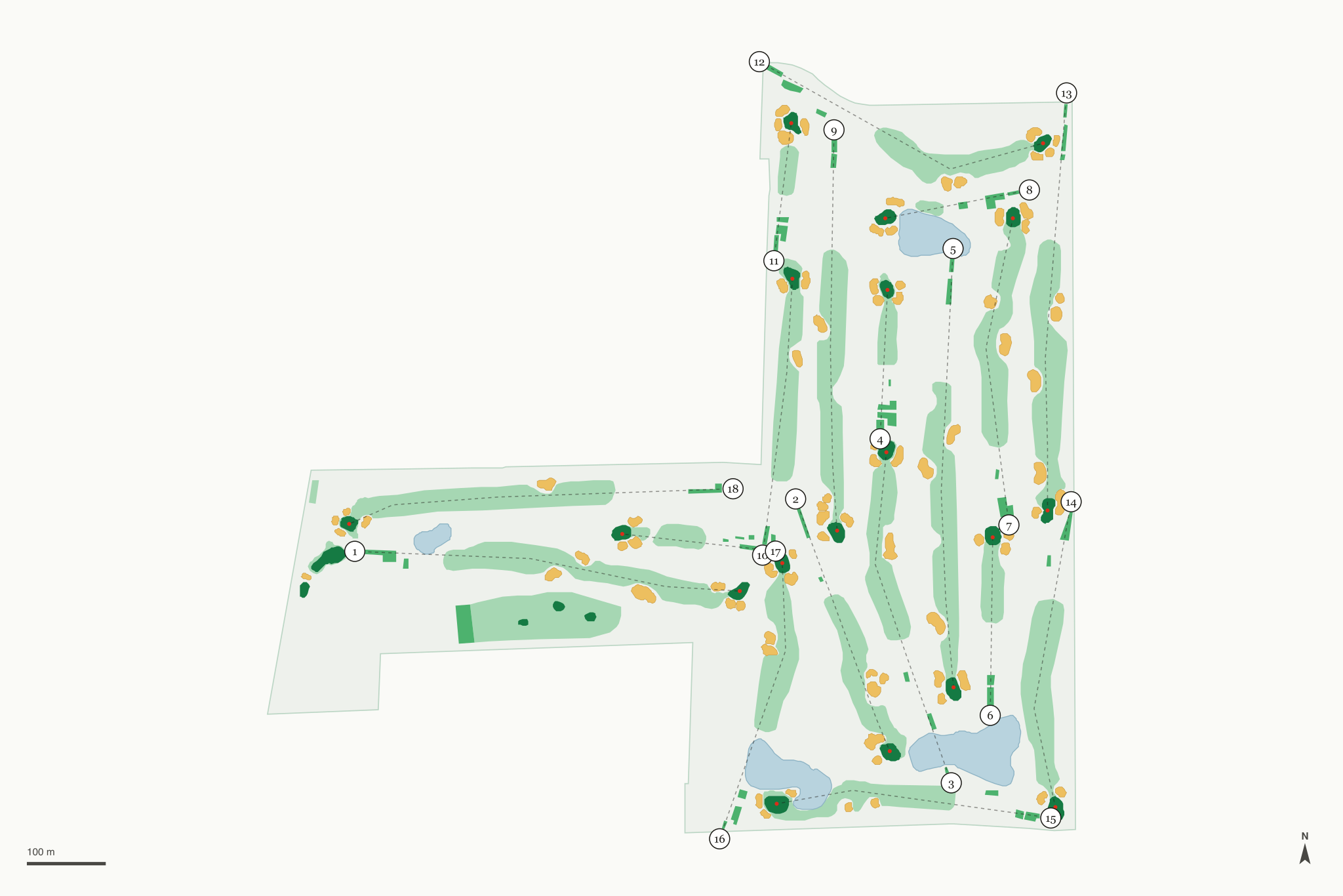 Map of Red Run Golf Club