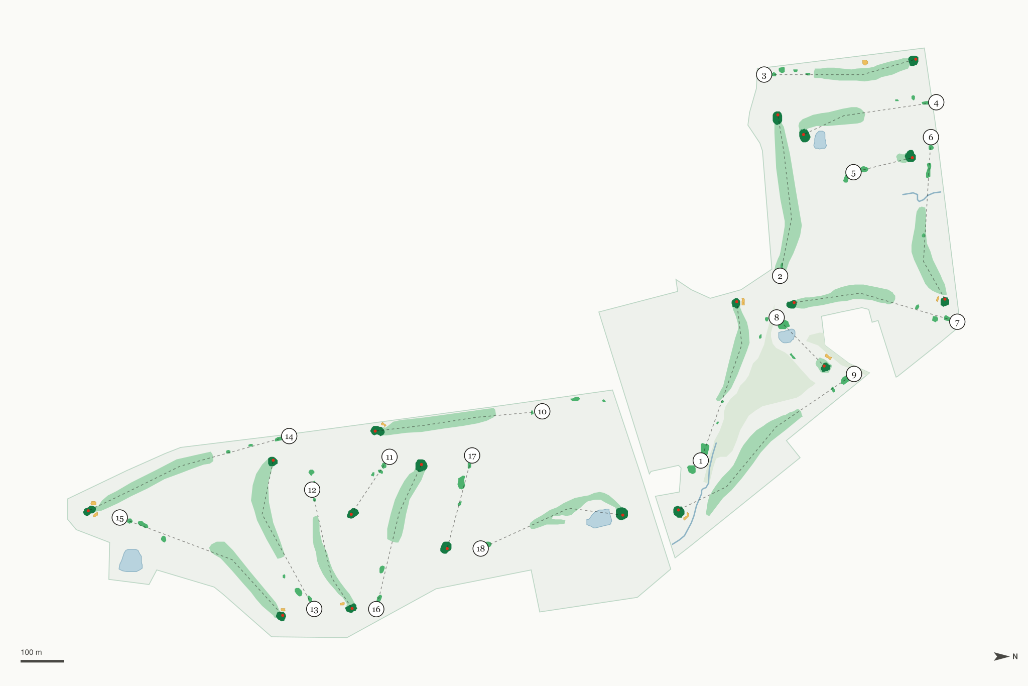 Map of Crown Hill Golf Club